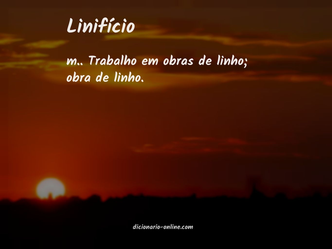 Significado de linifício