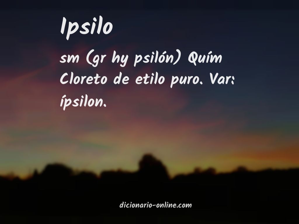 Significado de ipsilo