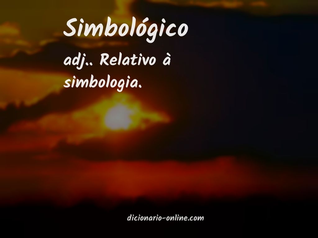 Significado de simbológico