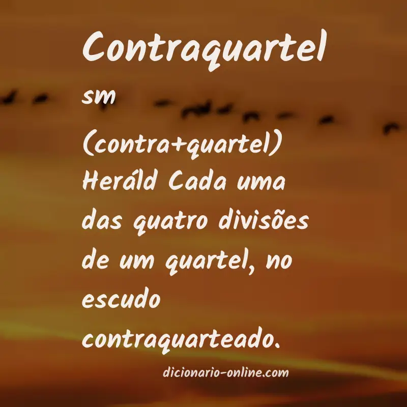 Significado de contraquartel