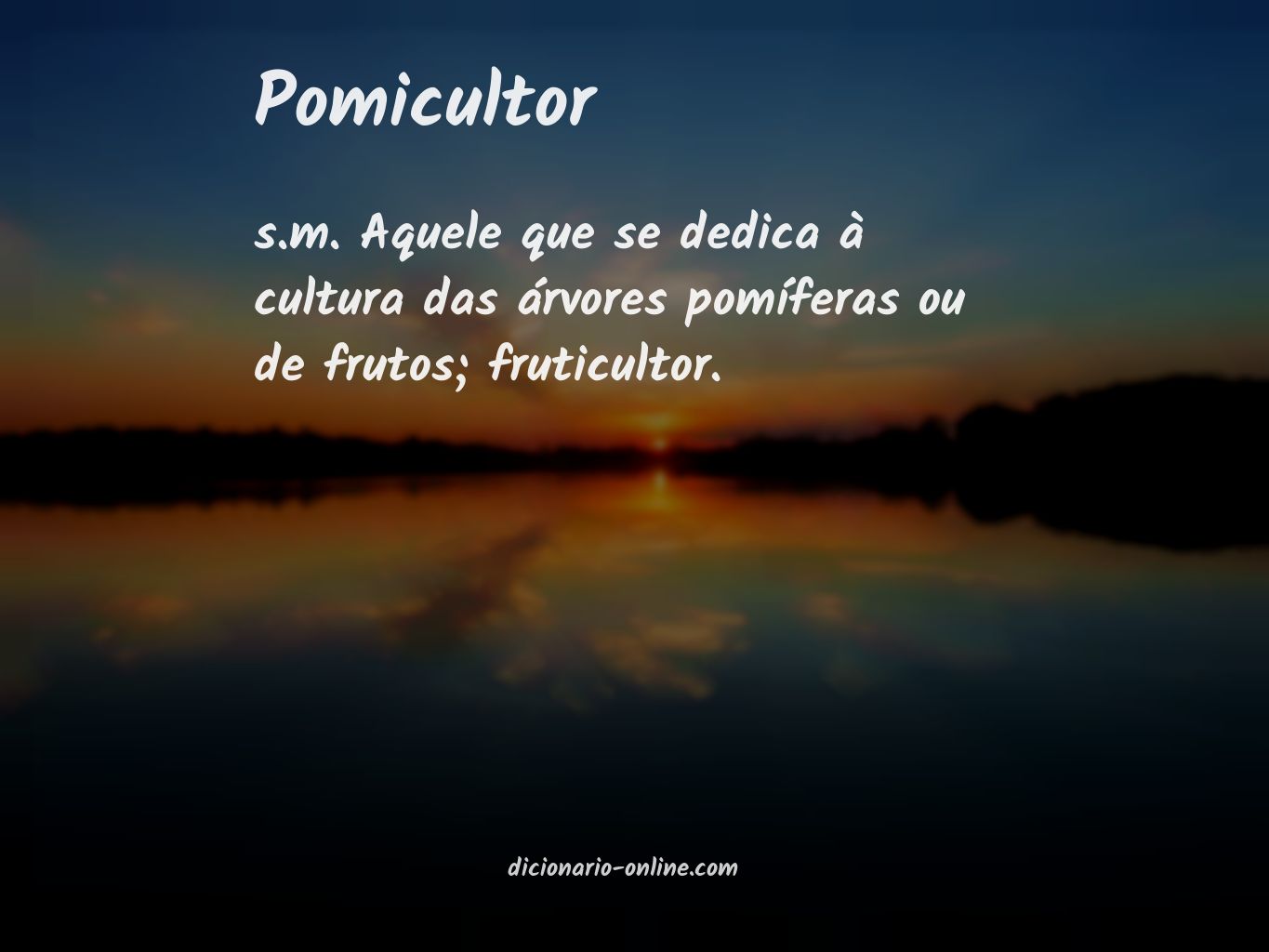 Significado de pomicultor