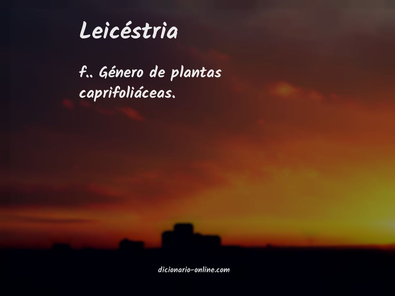 Significado de leicéstria