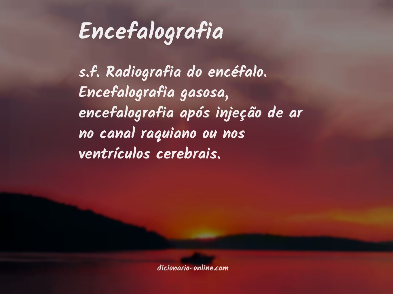 Significado de encefalografia