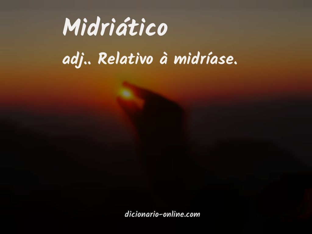 Significado de midriático