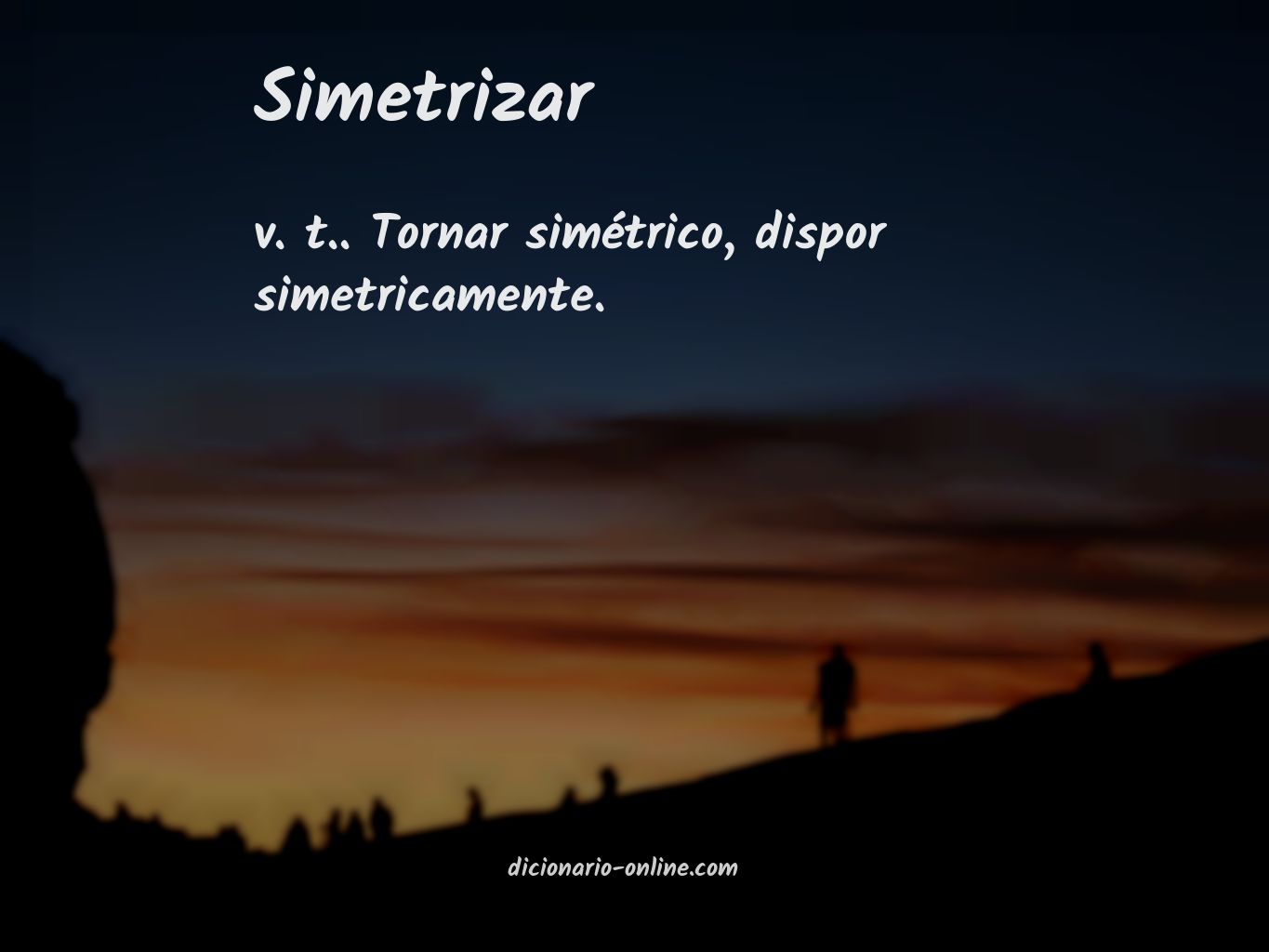 Significado de simetrizar