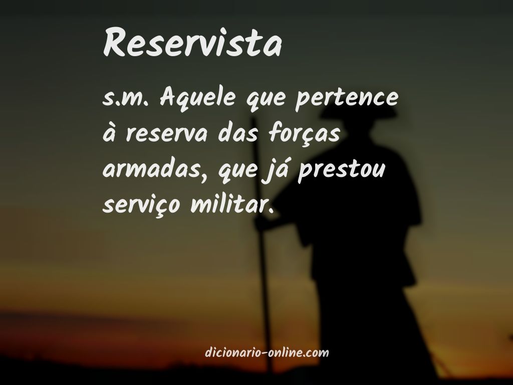 Significado de reservista