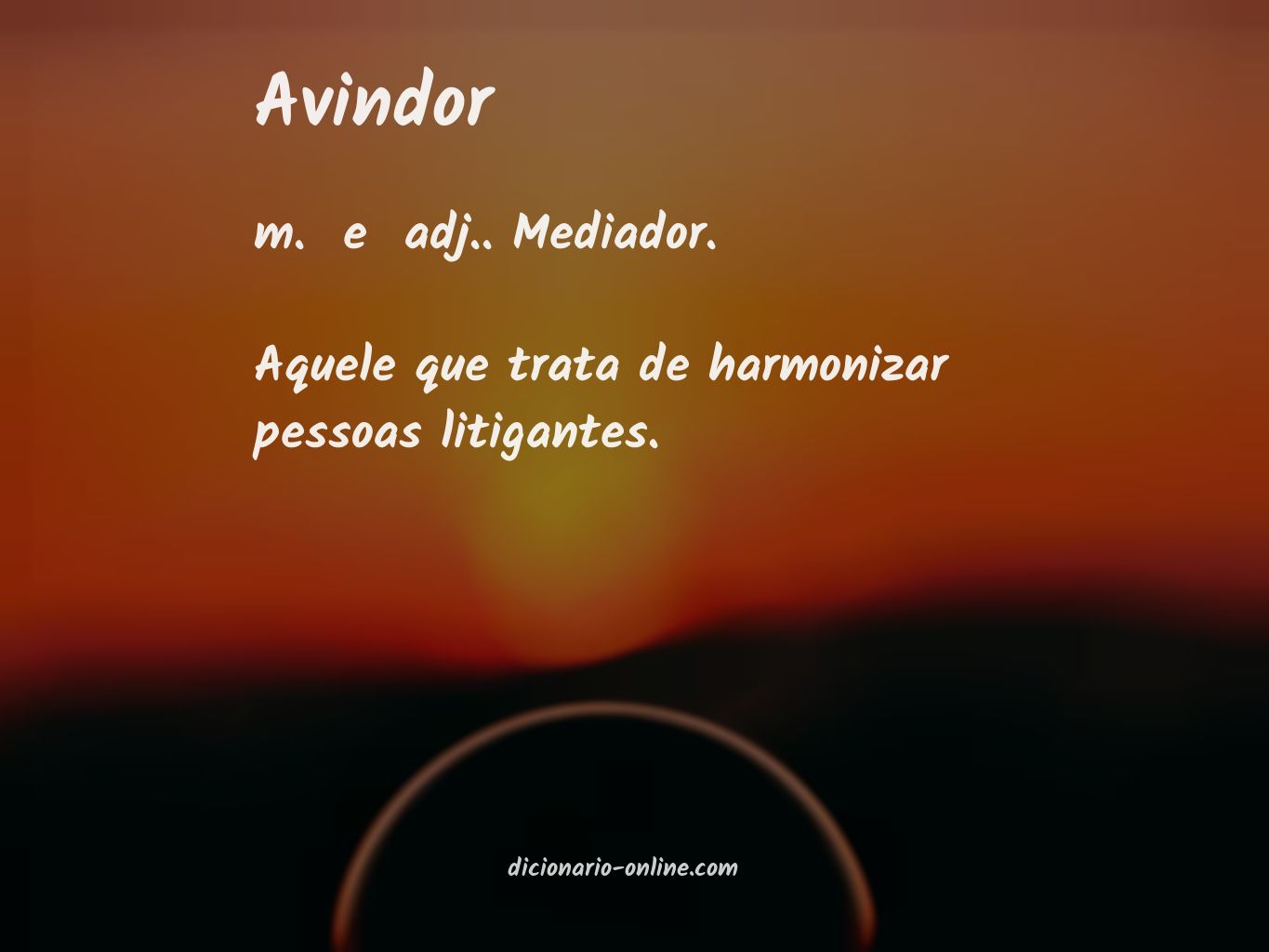 Significado de avindor