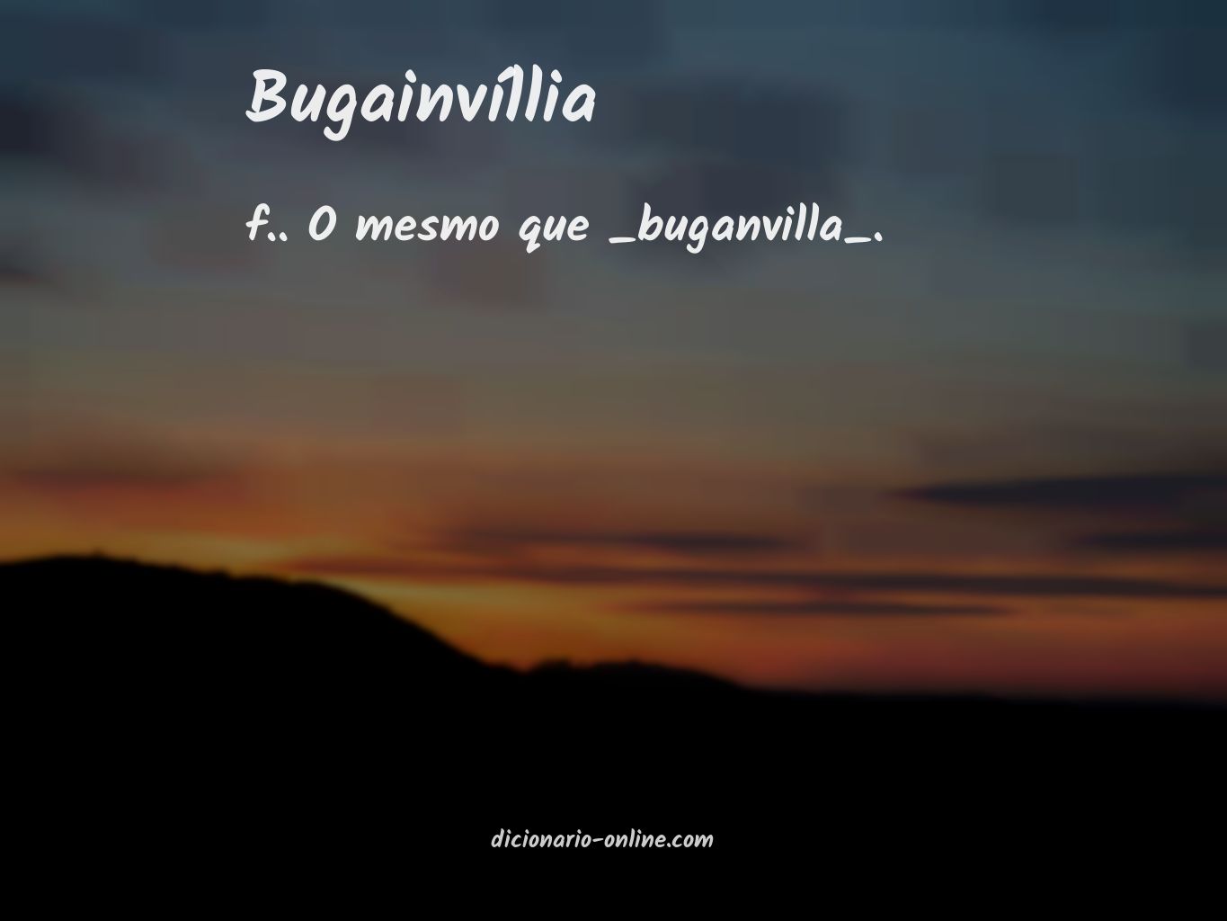 Significado de bugainvíllia