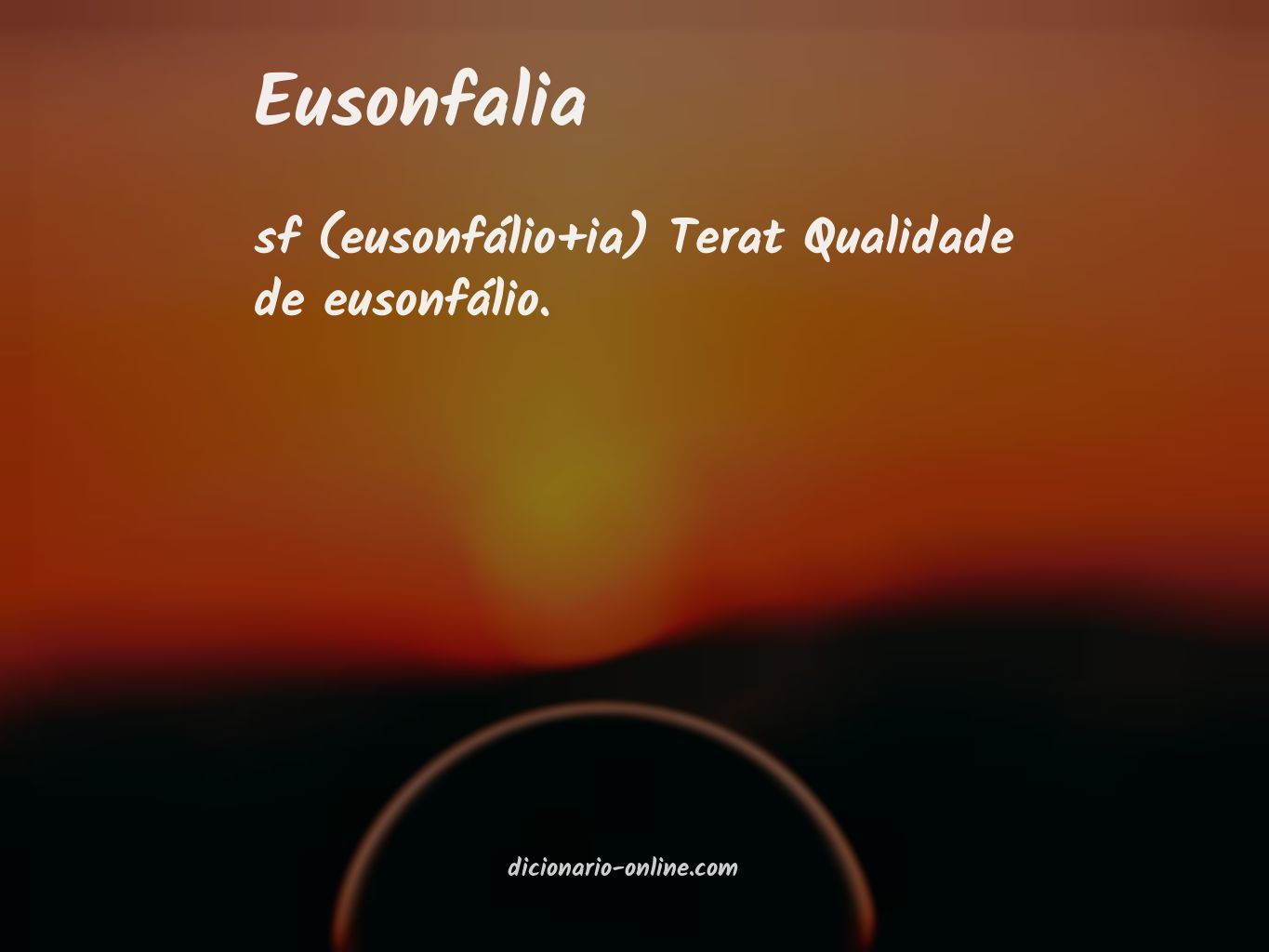 Significado de eusonfalia