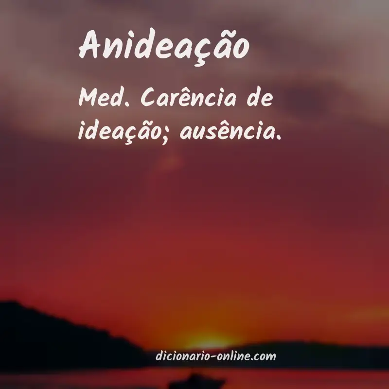 Significado de anideação