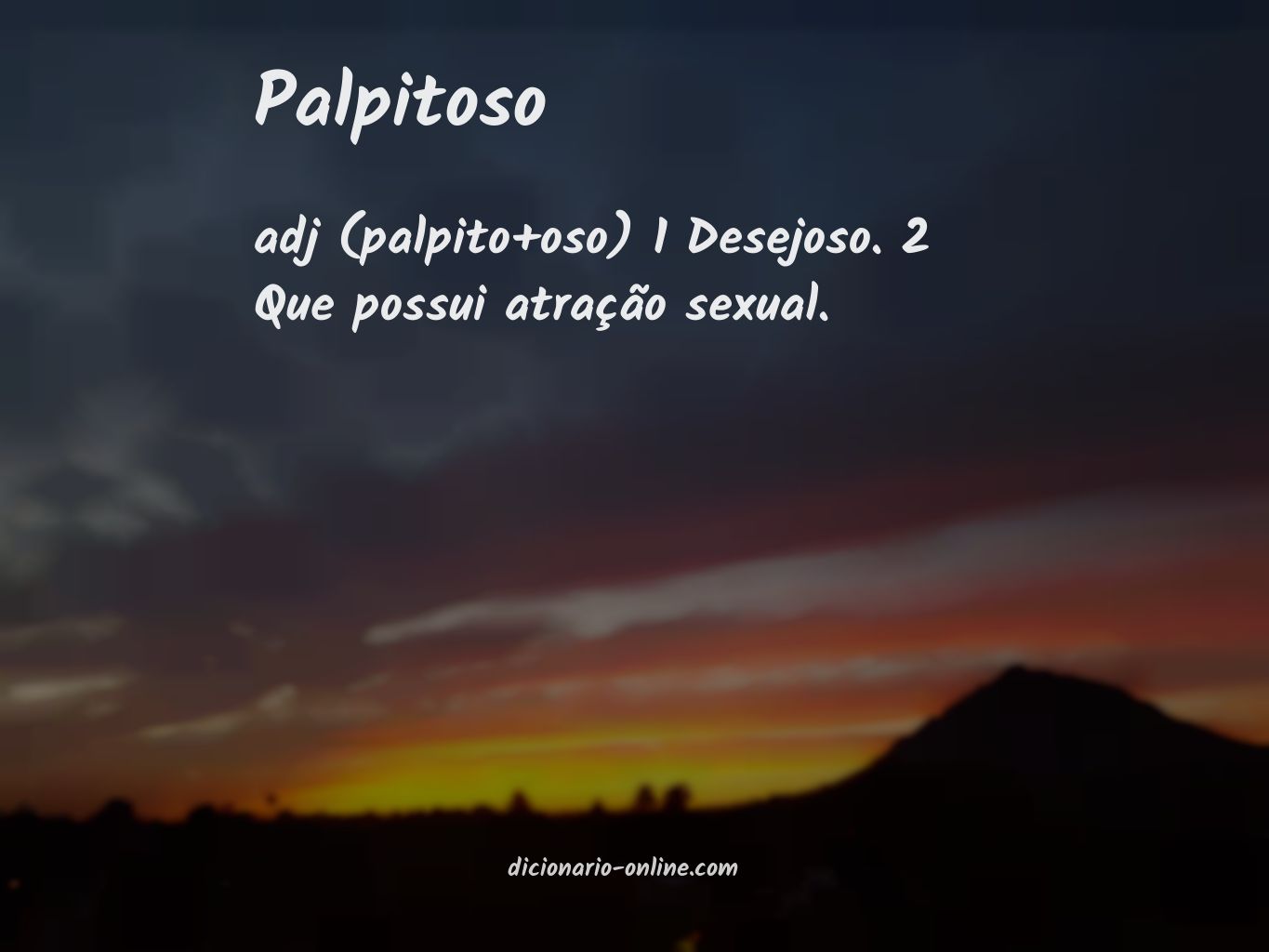 Significado de palpitoso