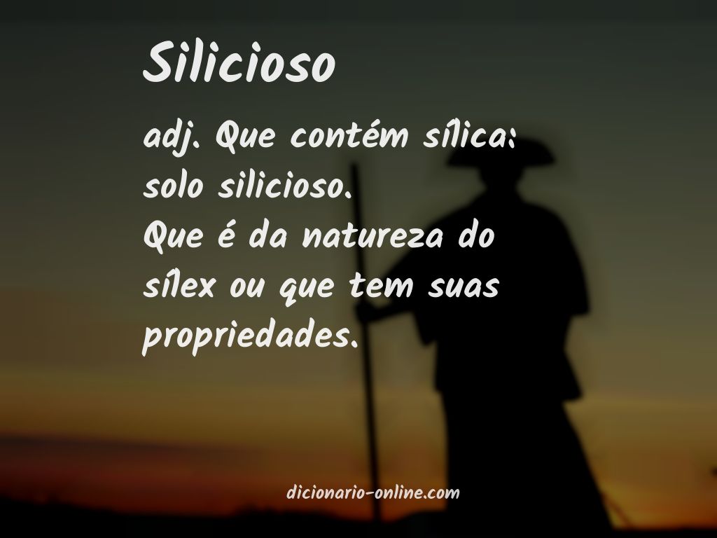 Significado de silicioso