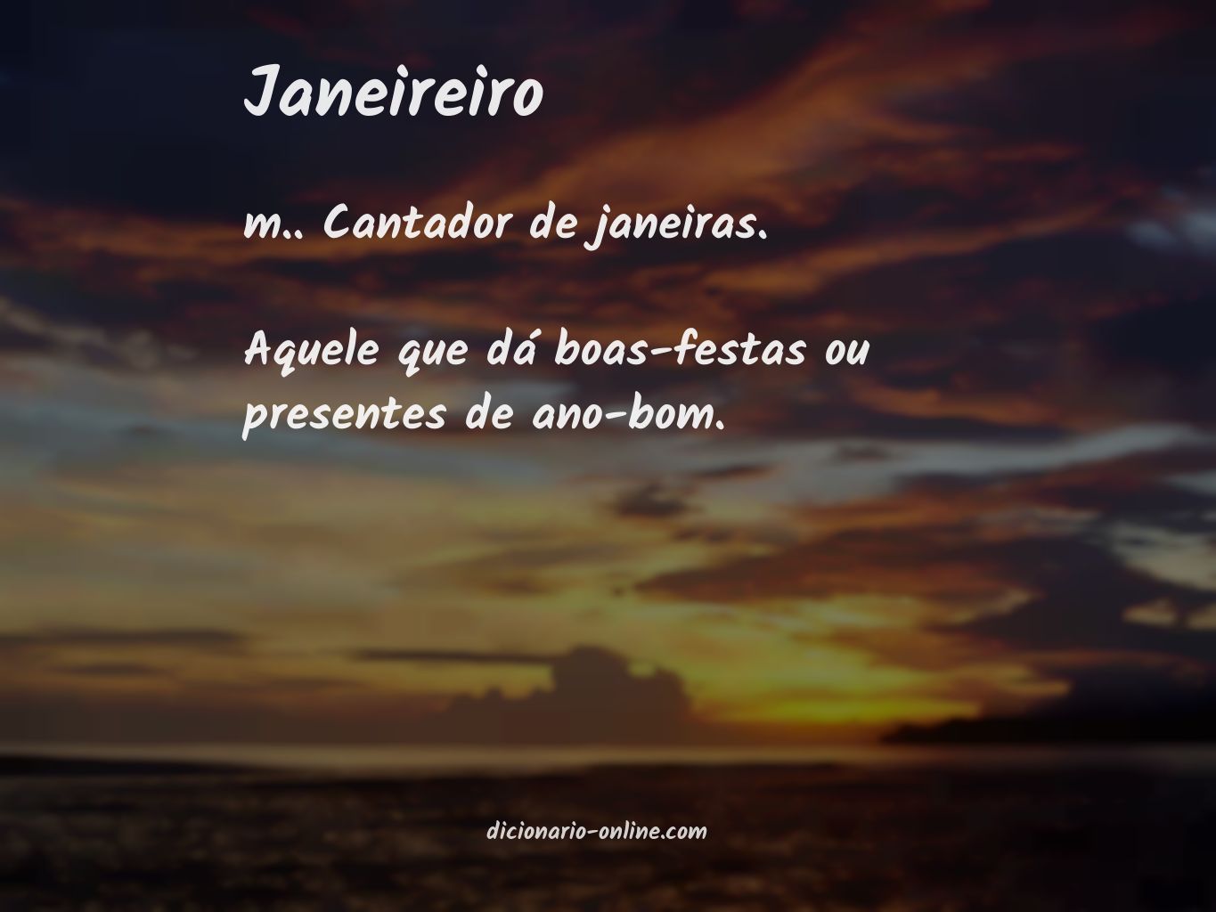 Significado de janeireiro