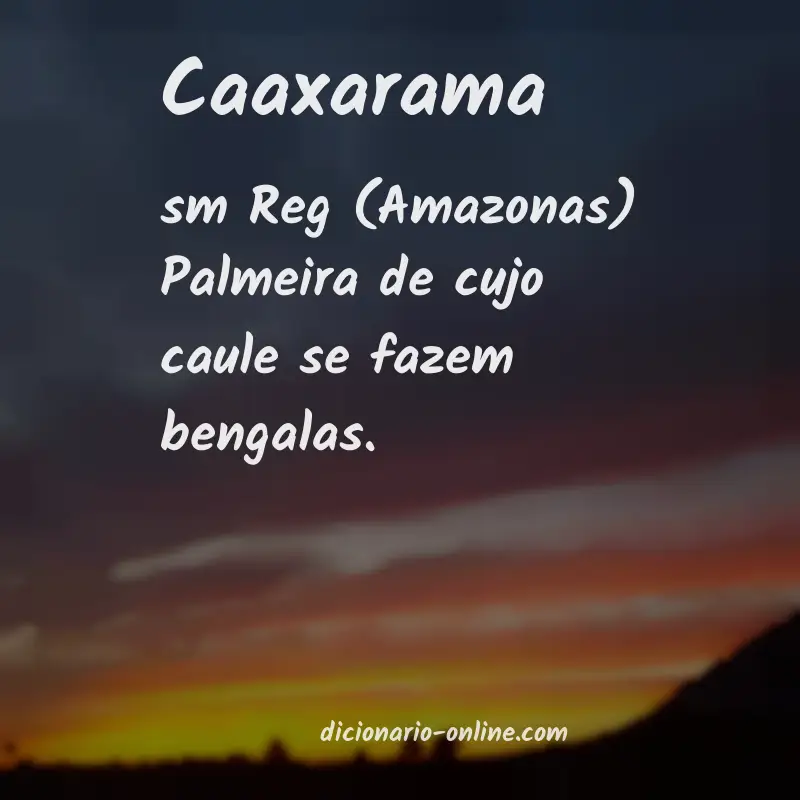 Significado de caaxarama