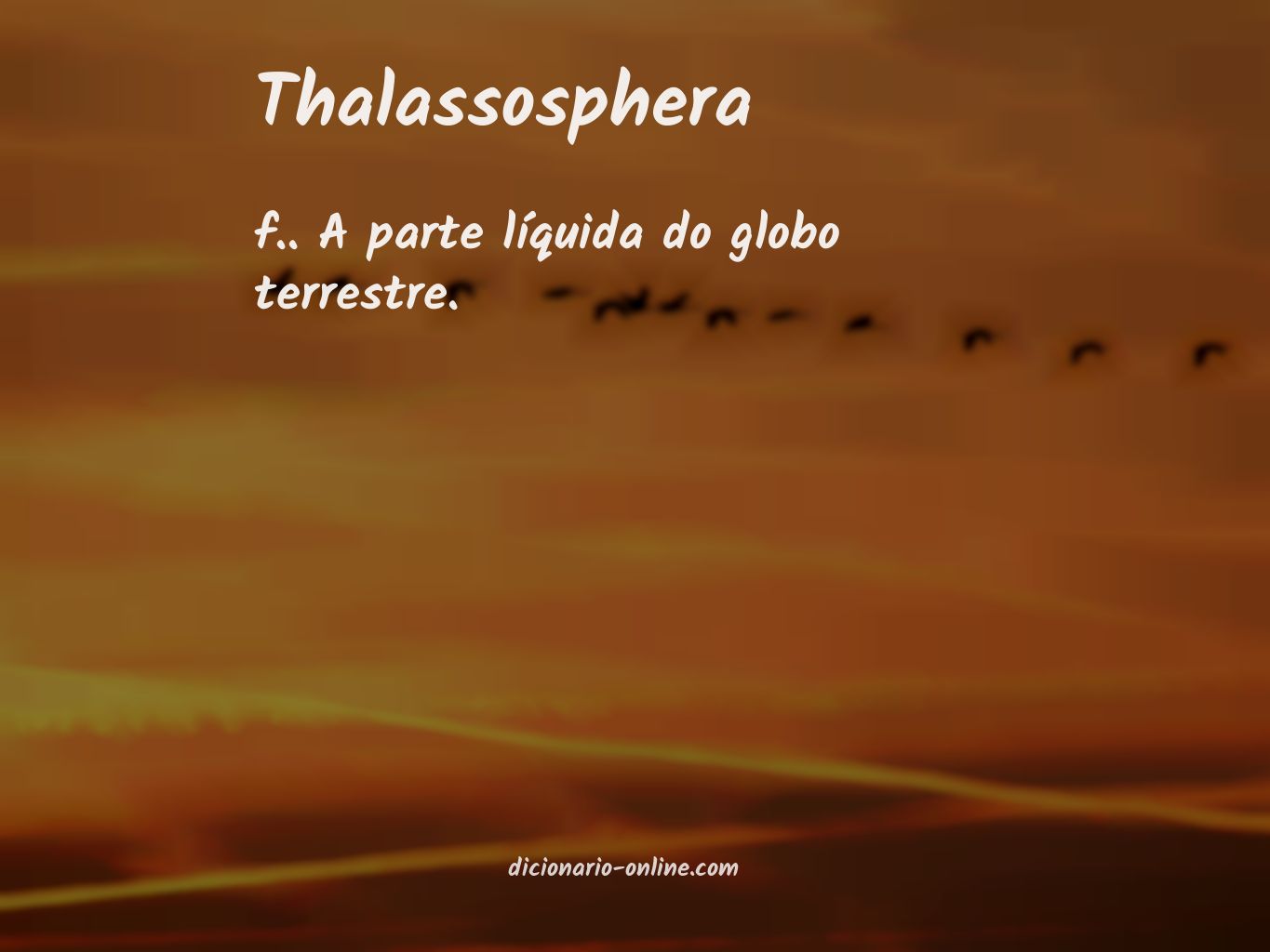 Significado de thalassosphera
