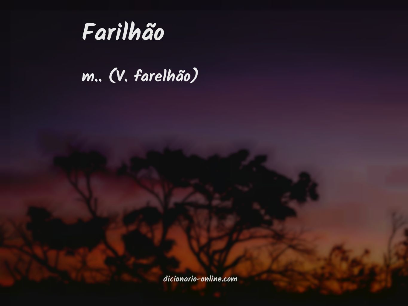 Significado de farilhão