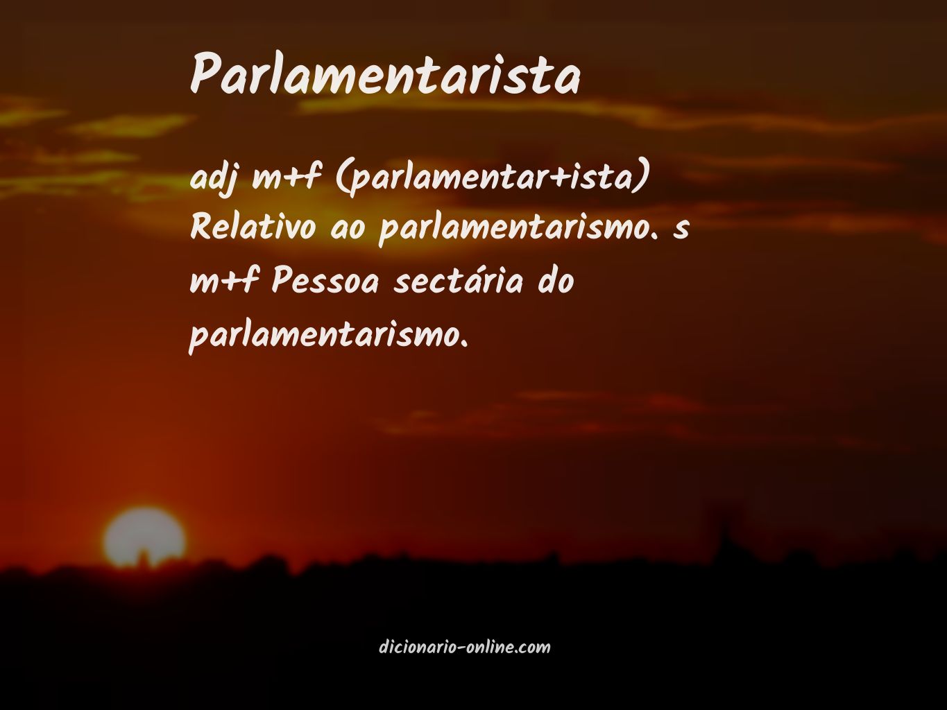 Significado de parlamentarista