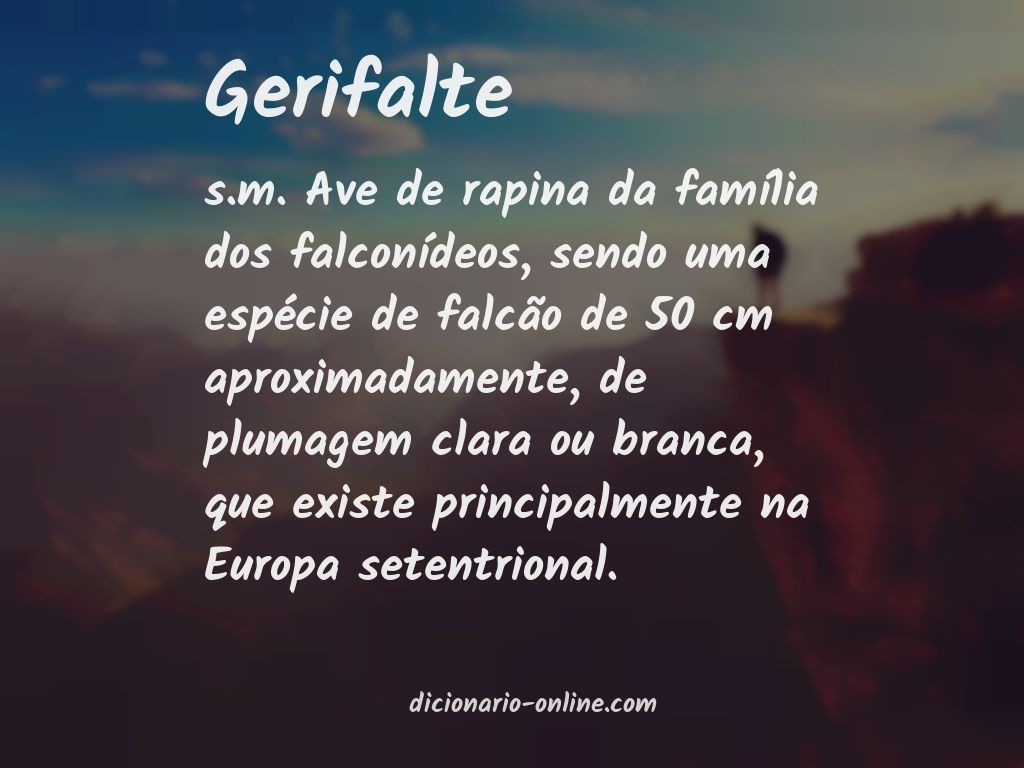 Significado de gerifalte