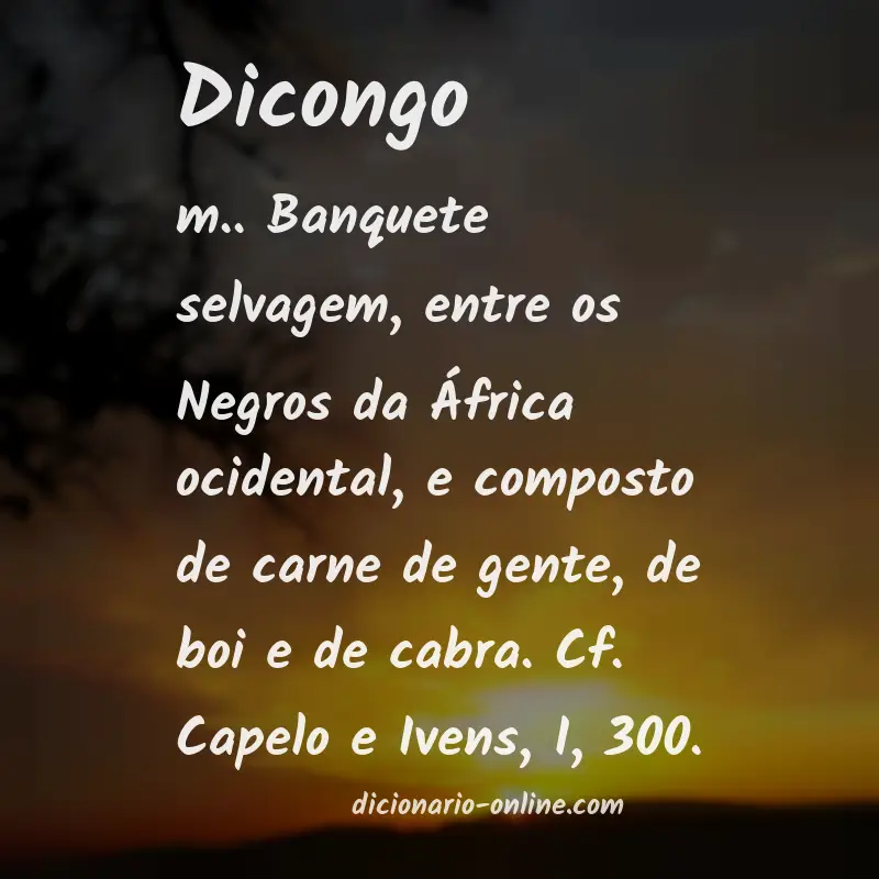 Significado de dicongo