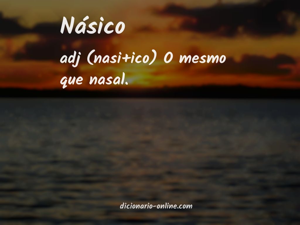 Significado de násico