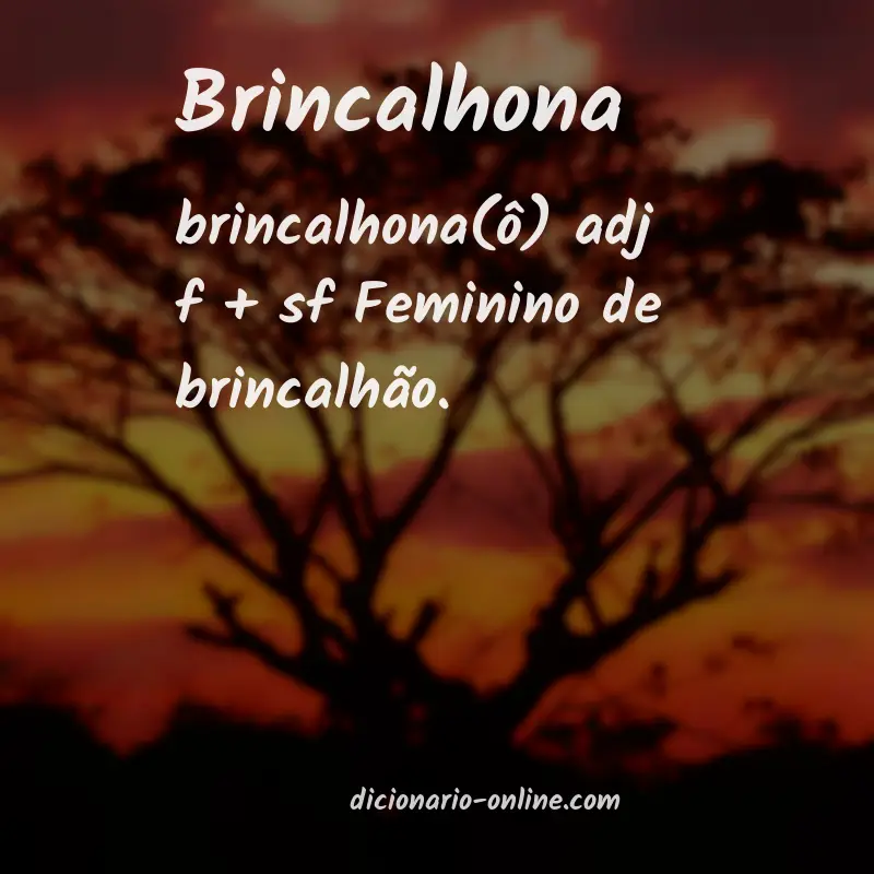 Significado de brincalhona