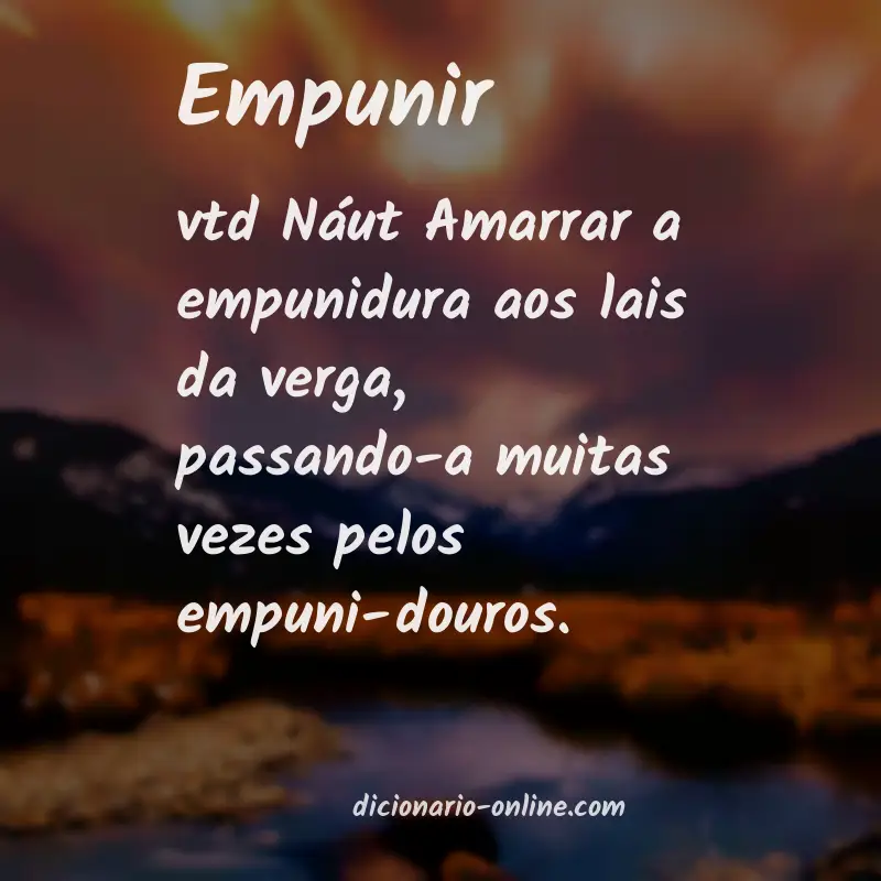 Significado de empunir