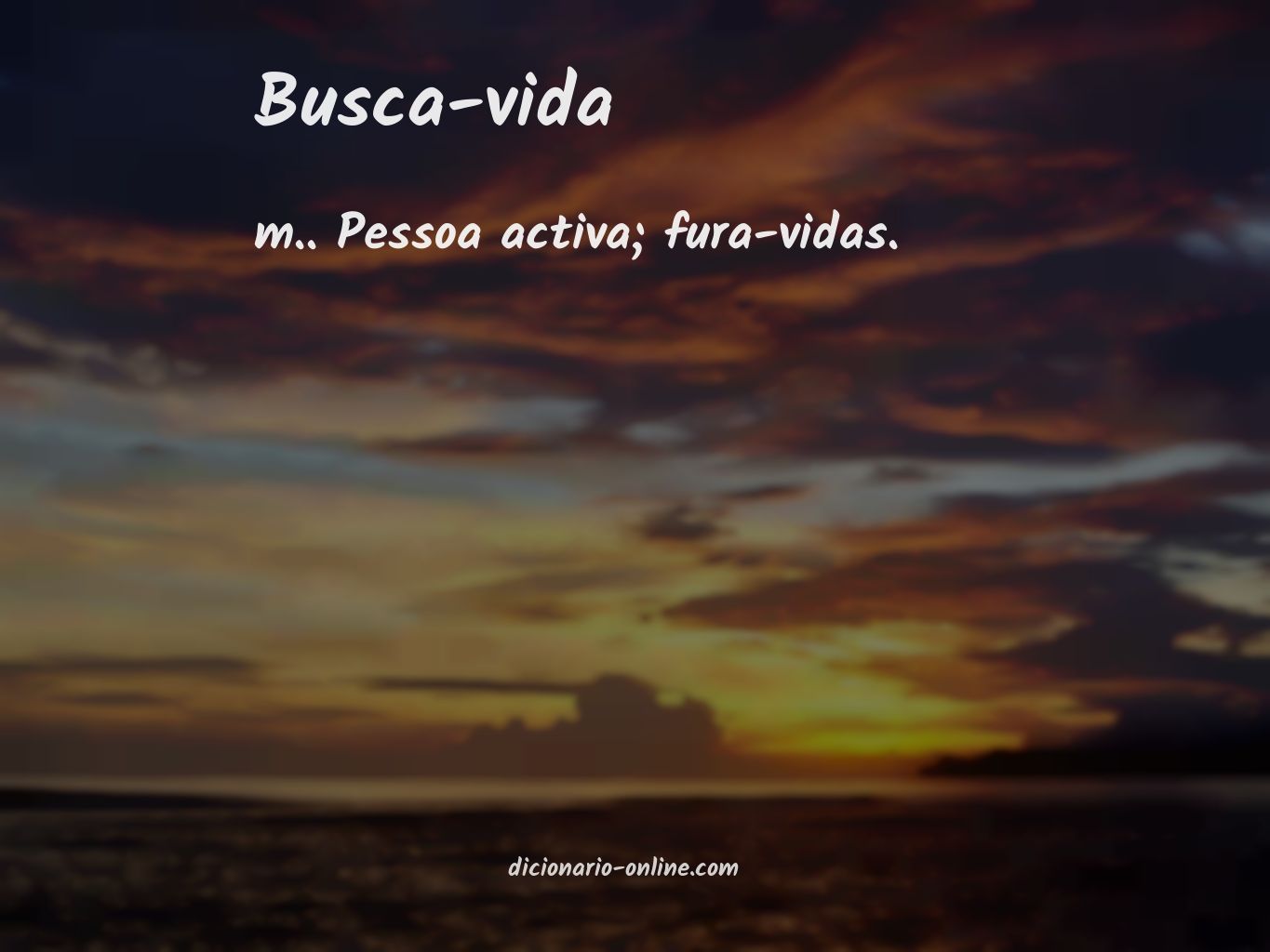 Significado de busca-vida