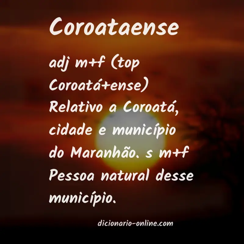 Significado de coroataense