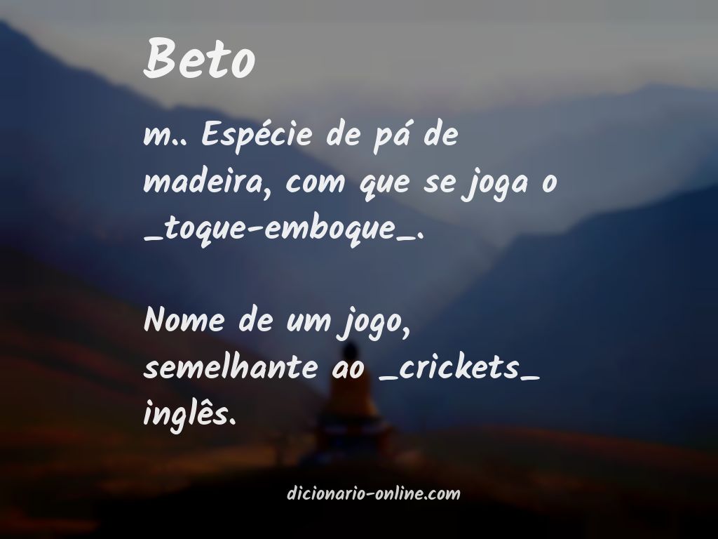 Significado de beto