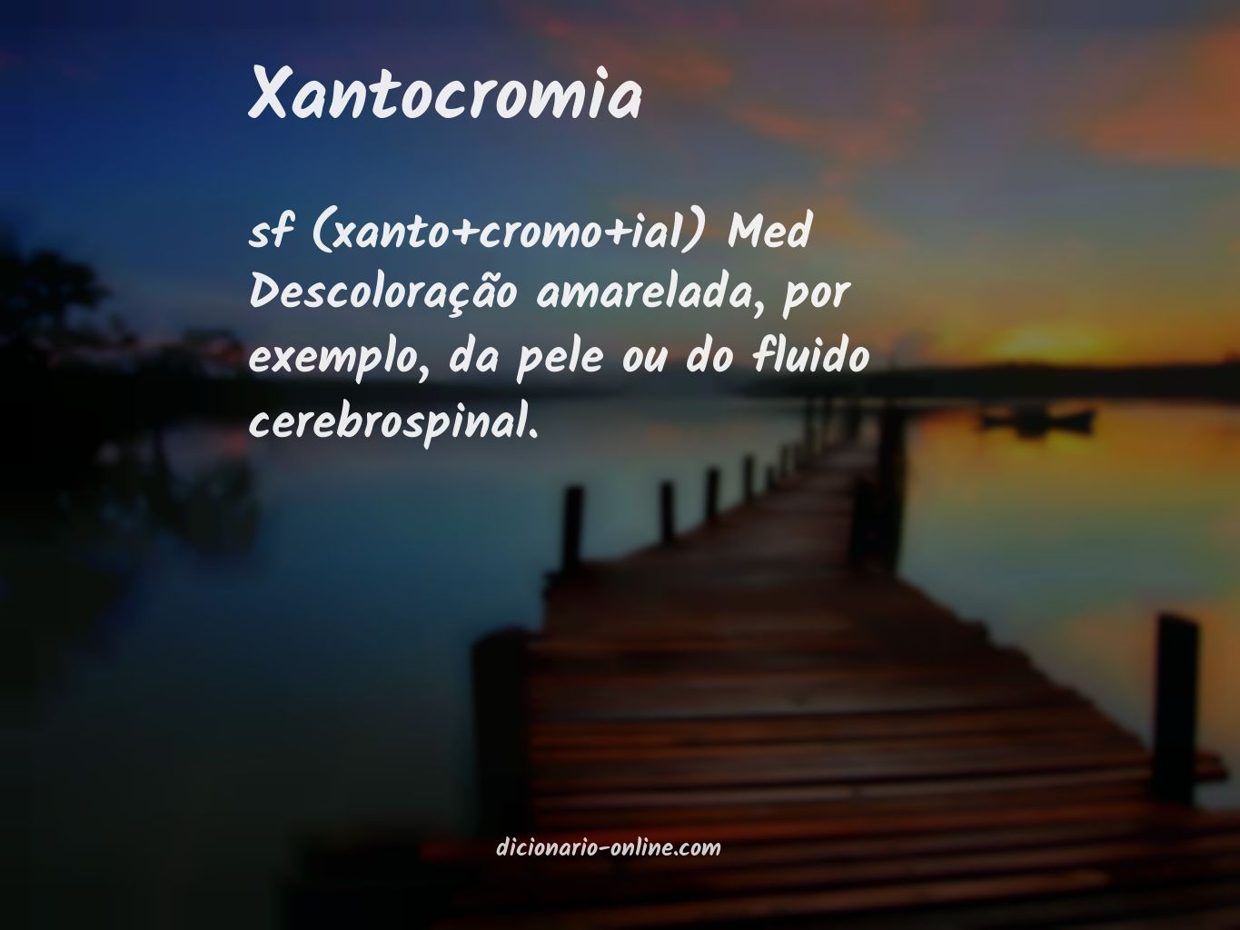 Significado de xantocromia