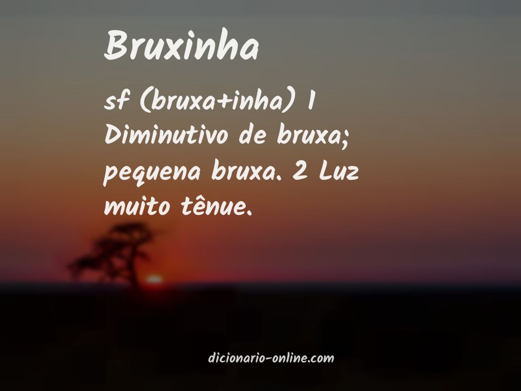 Significado de bruxinha