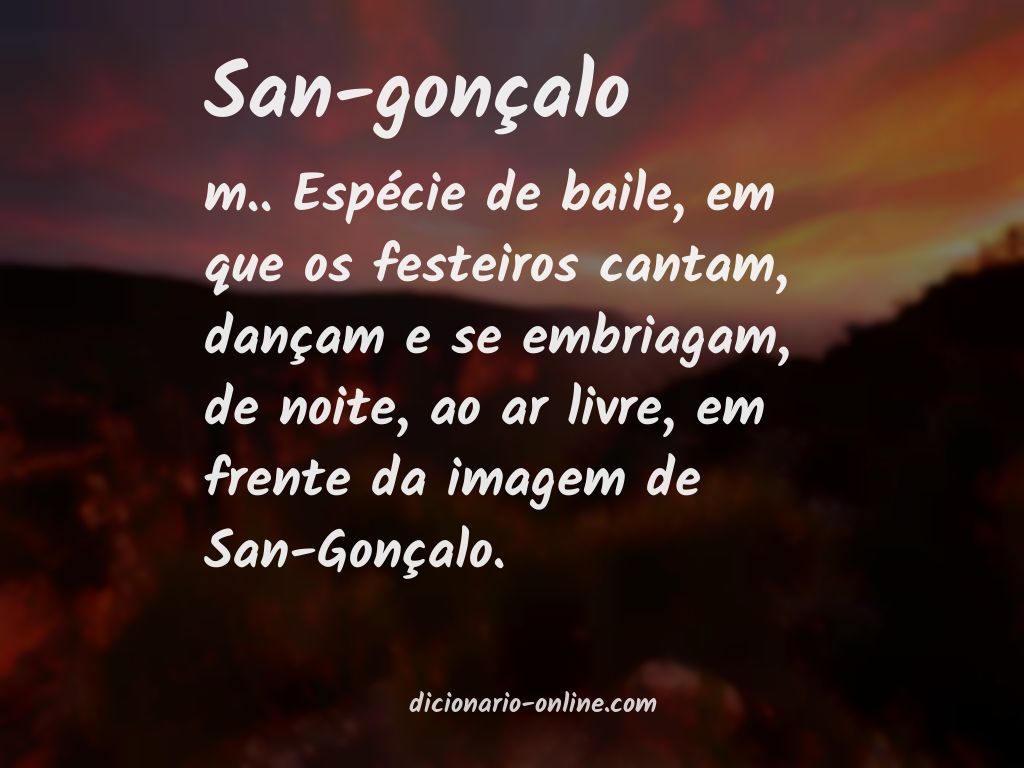 Significado de san-gonçalo