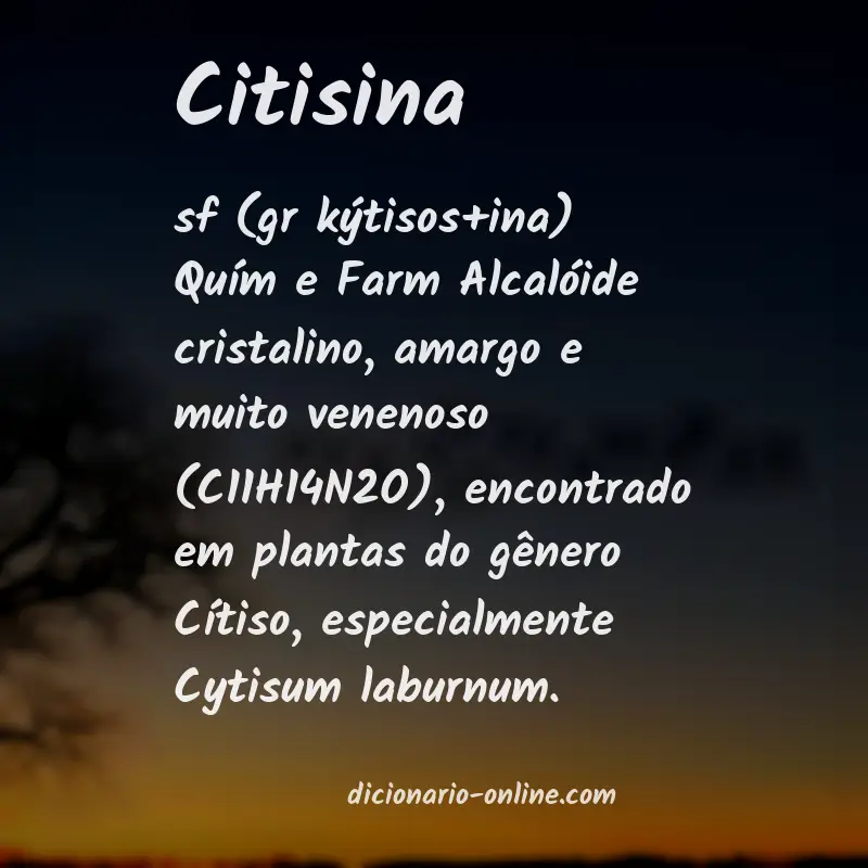 Significado de citisina