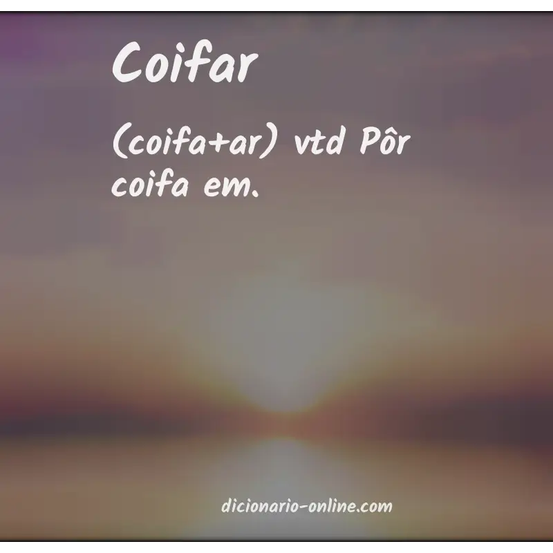 Significado de coifar