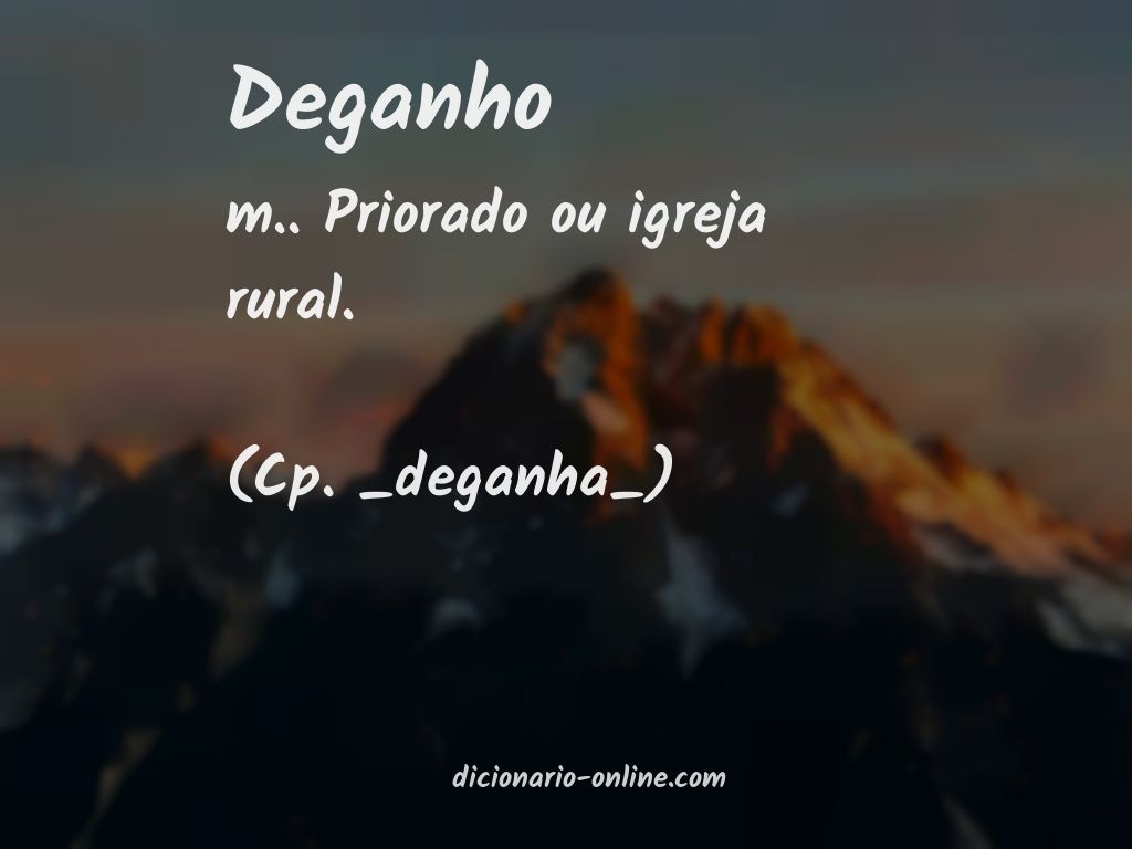 Significado de deganho