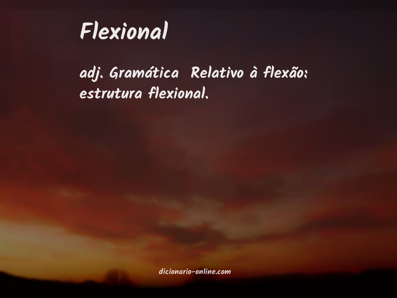 Significado de flexional