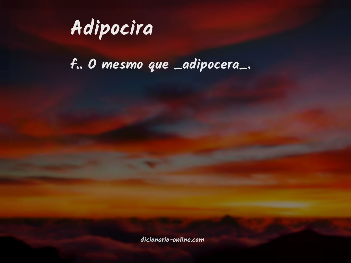 Significado de adipocira