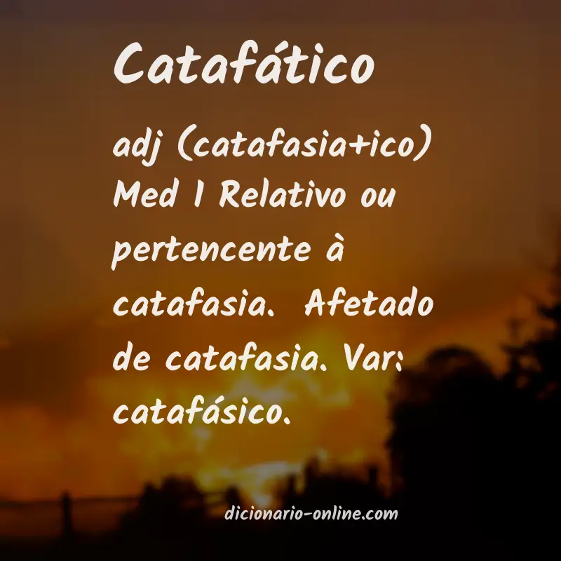 Significado de catafático