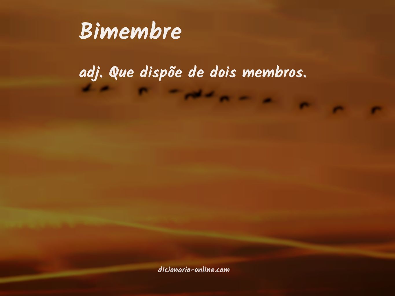 Significado de bimembre