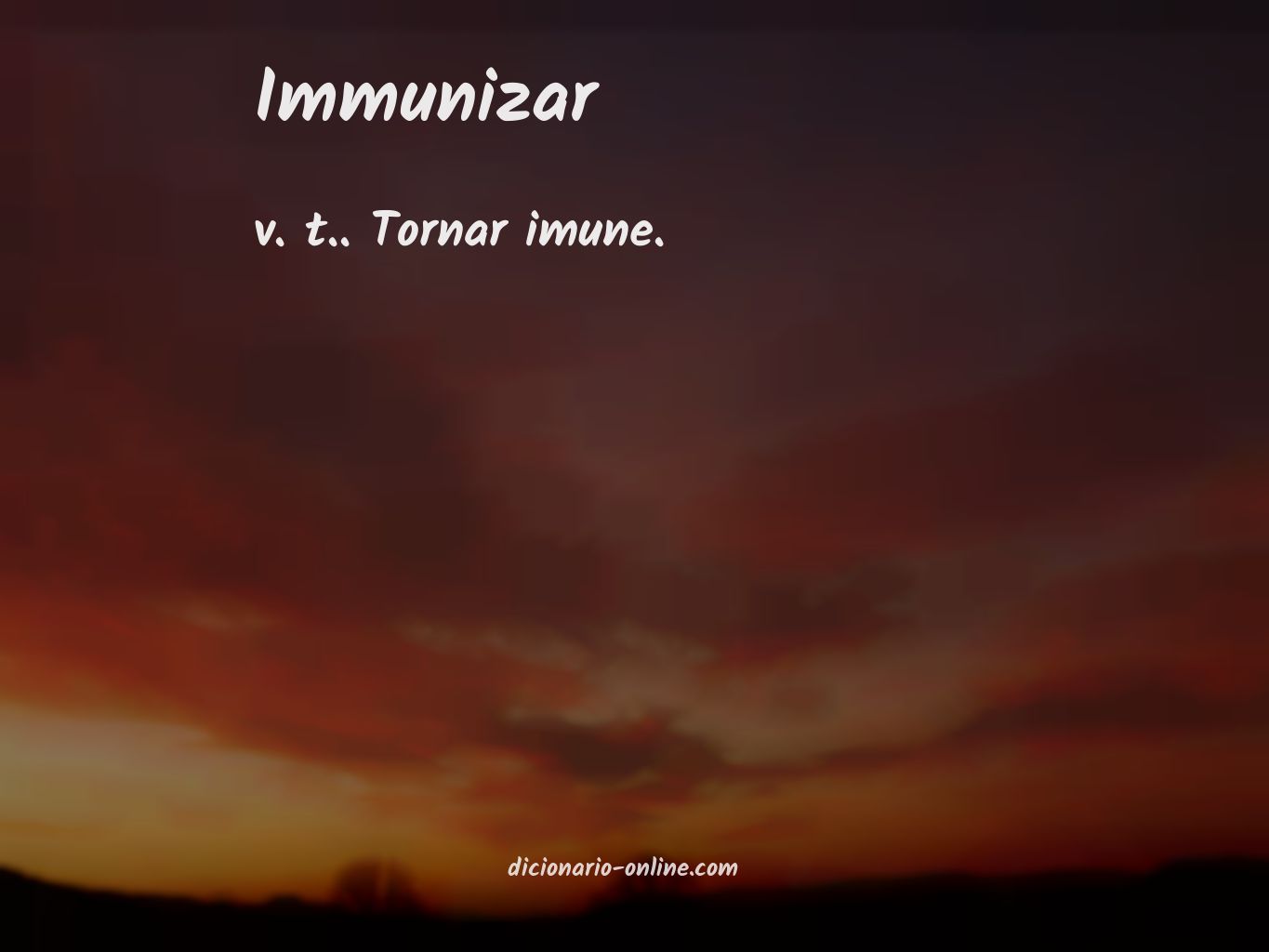 Significado de immunizar