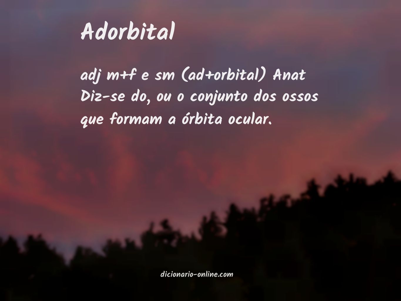 Significado de adorbital