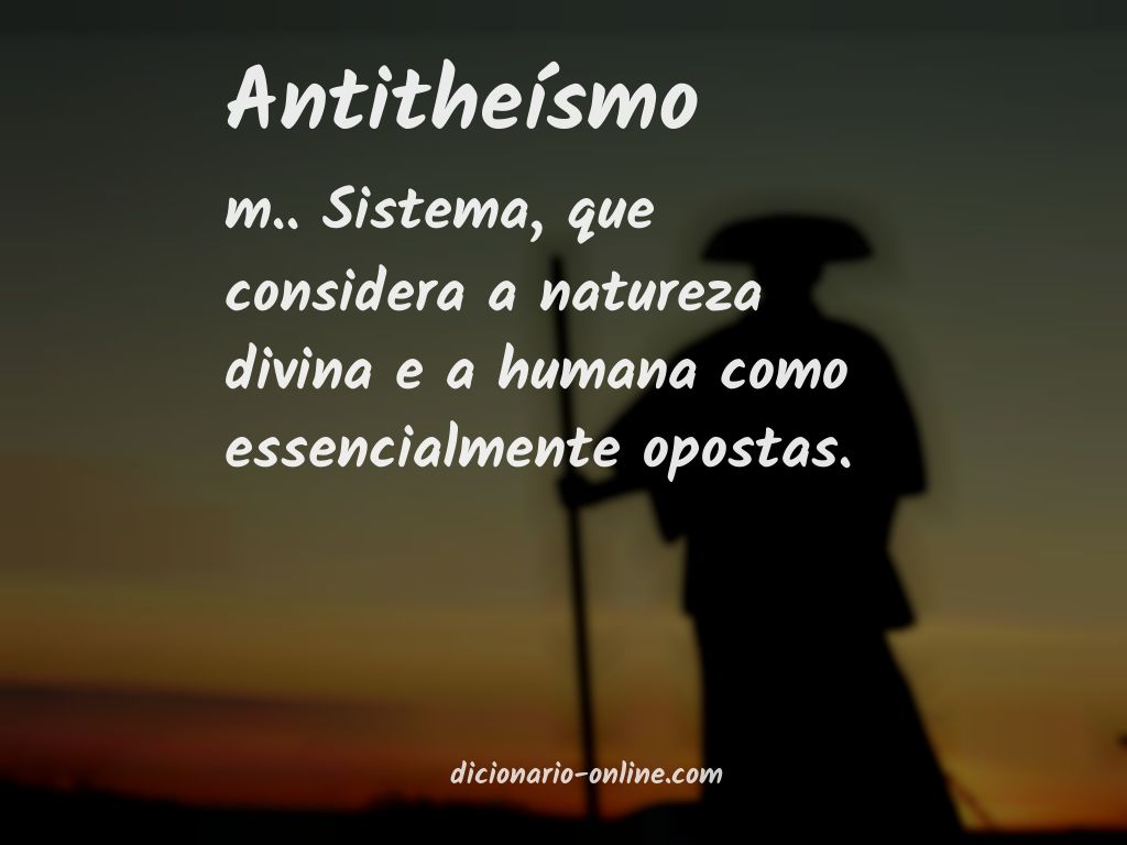 Significado de antitheísmo