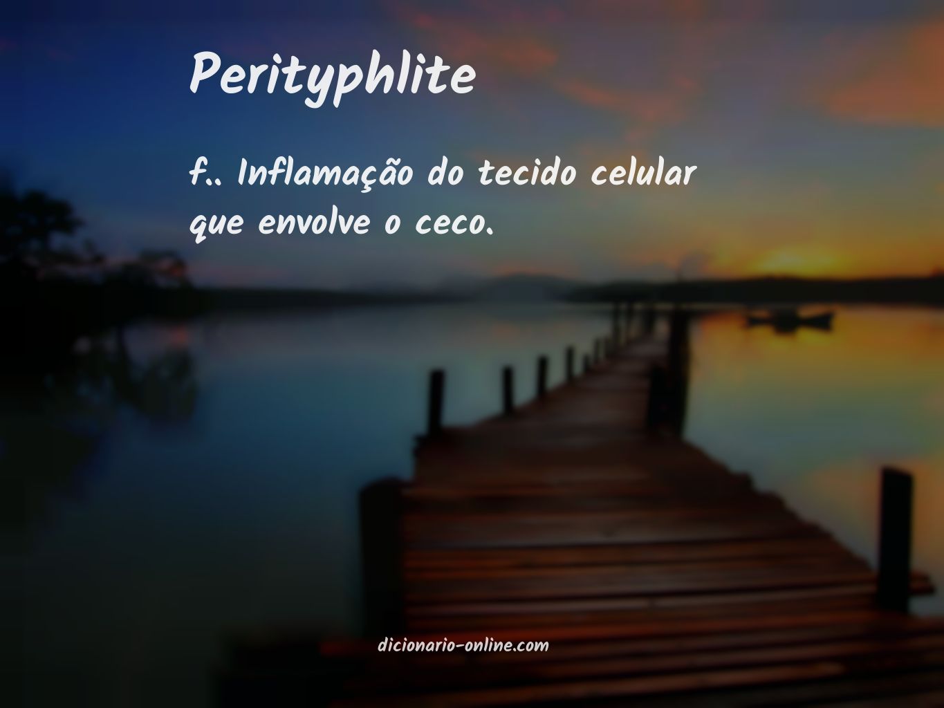 Significado de perityphlite