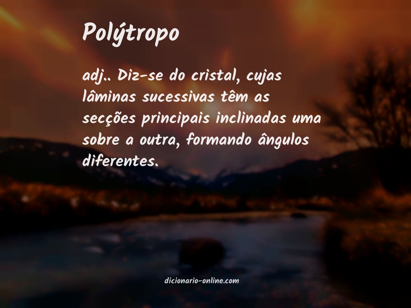 Significado de polýtropo