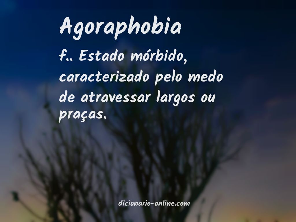 Significado de agoraphobia