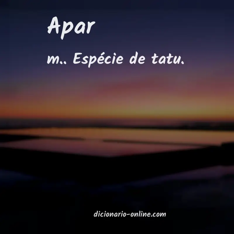 Significado de apar