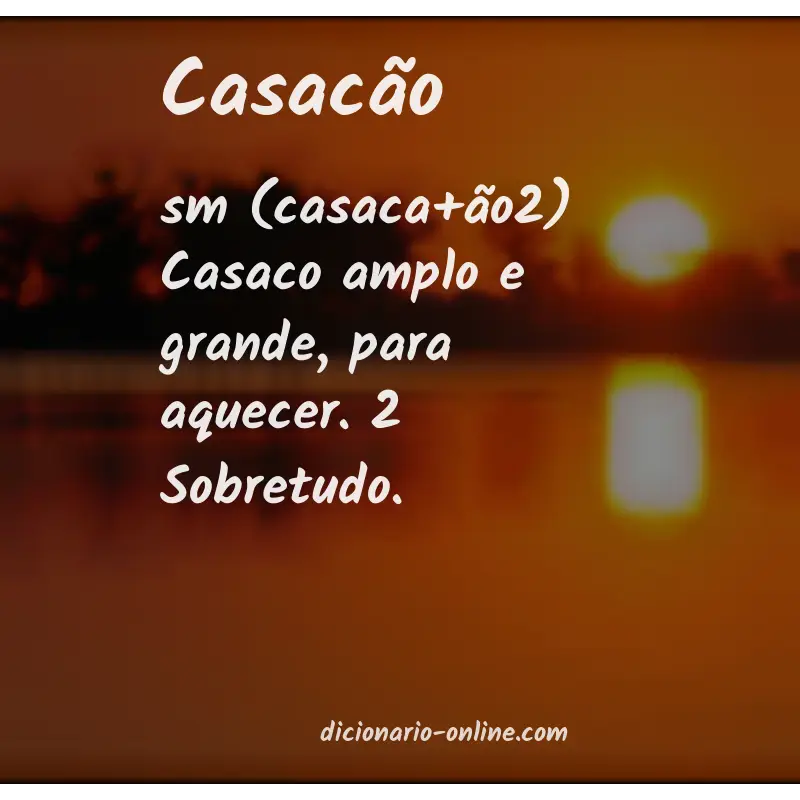 Significado de casacão