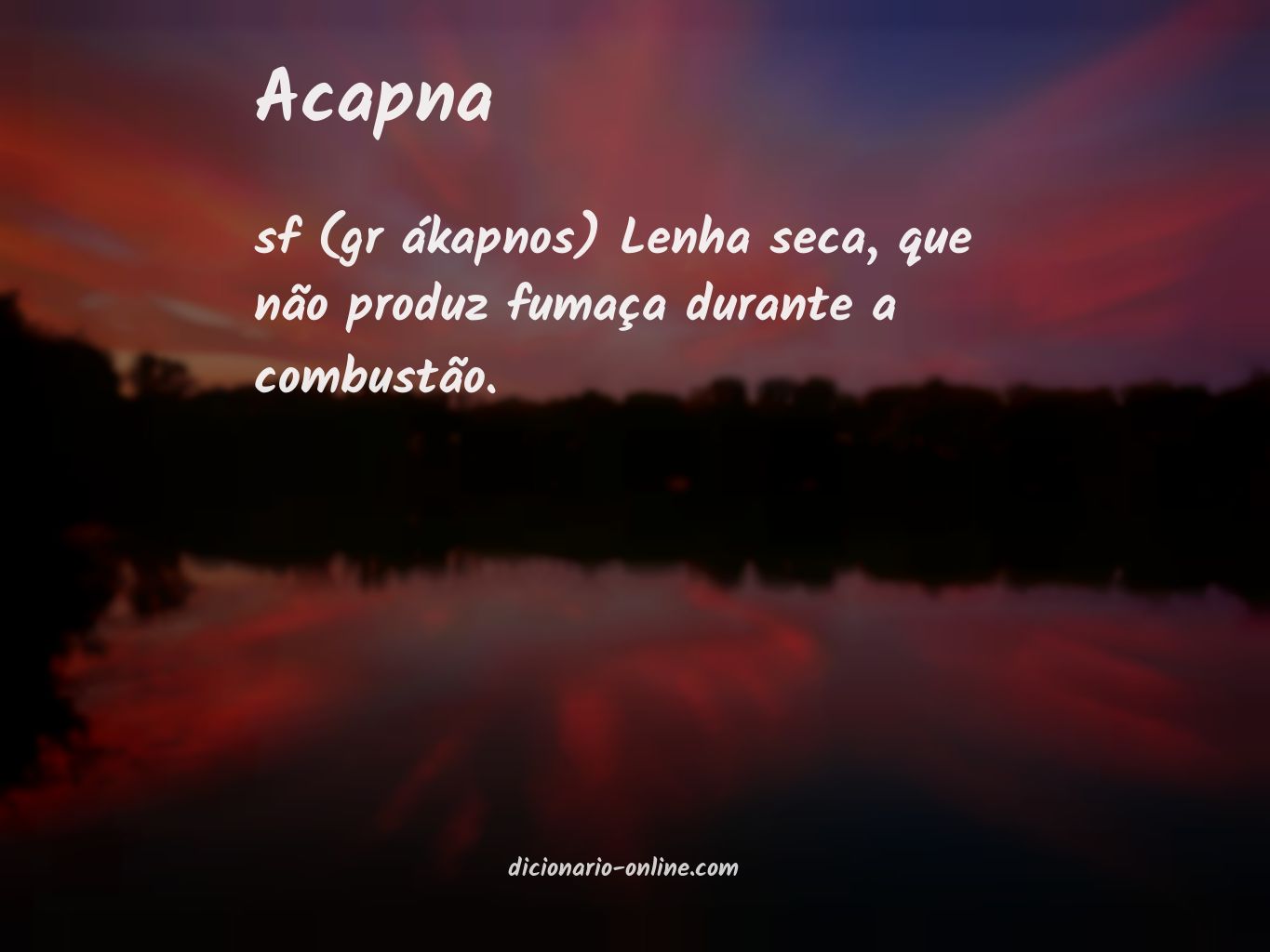 Significado de acapna