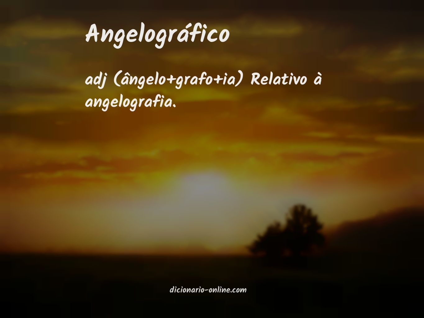 Significado de angelográfico