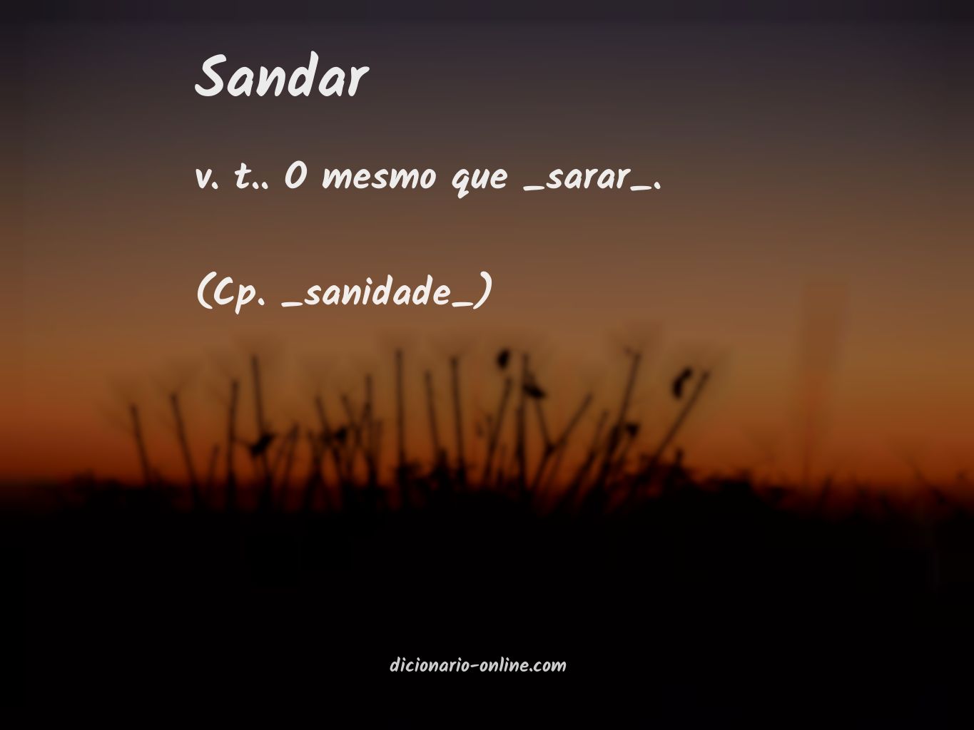 Significado de sandar